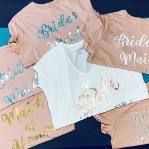 Custom Bridal Party Tees